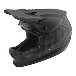 Show details for Troy Lee Designs D3 Fiberlite full face helmet - Mono Black Picture of Troy Lee Designs D3 Fiberlite full face helmet - Mono Black