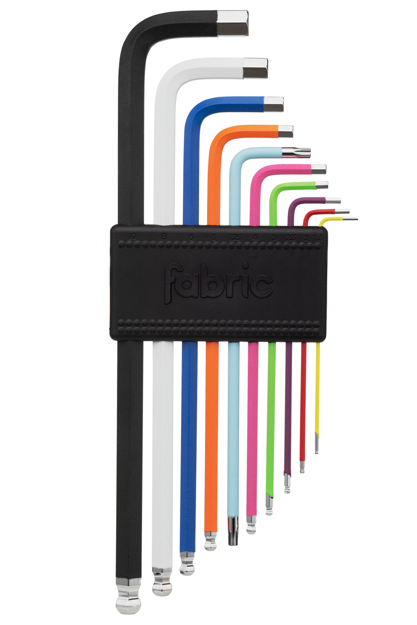 Picture of Fabric hex key set (10-piece, color coded)