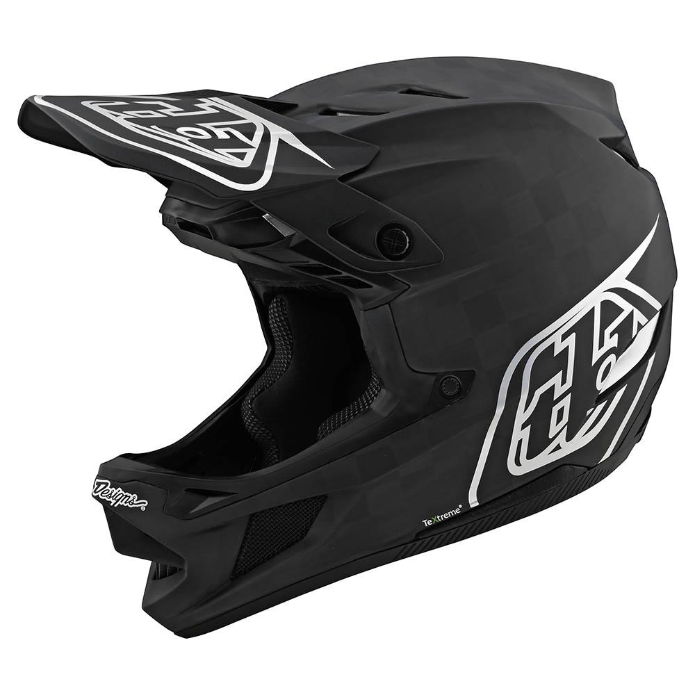 Picture of Troy Lee Designs D4 Carbon MIPS full face helmet - Stealth Black/Silver