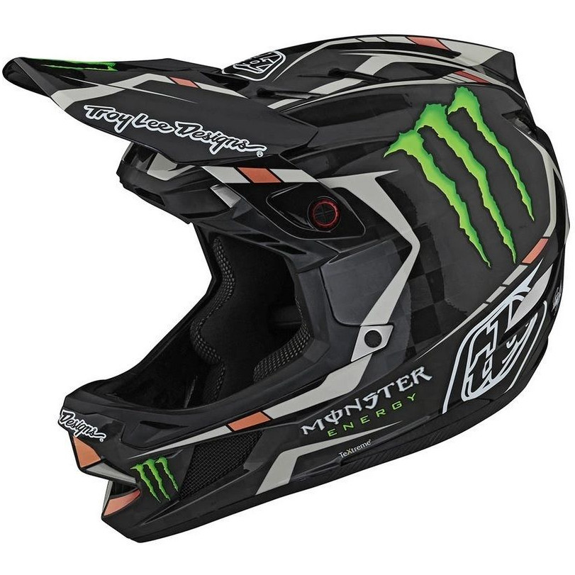 Picture of Troy Lee Designs D4 Carbon MIPS Fullface Helmet Fairclough Monster Edition - Black