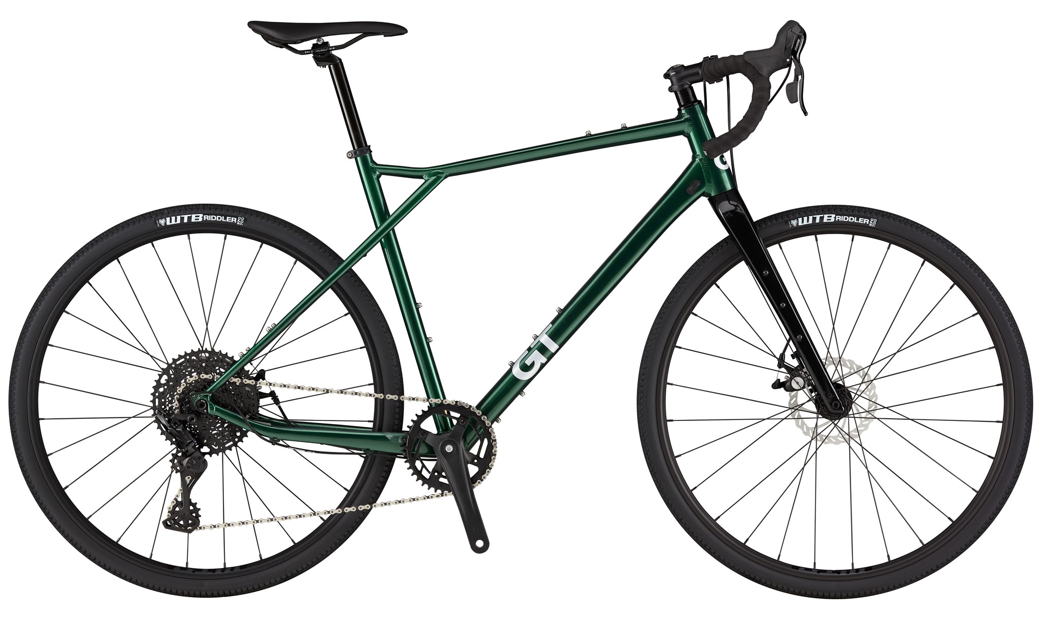 GT Grade Alloy Sport Gravel Bike Gloss Forest Green The Cyclery