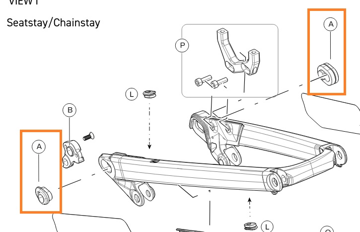 Picture of GT LTS Flip Chips for Force frame (K36161) 